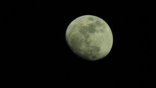 Winter Waxing Moon (Lunar Footage) - Night Watch 1/13/2017