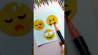 Painting face emojis stickers DIY #ytshorts #shorts #short #shortvideo #shortsviral #art #craft #diy