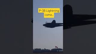 P-38 Lightning come #warbird #tiktok