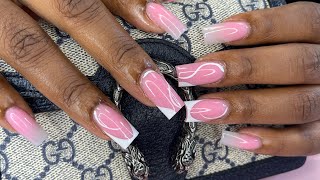 Ombré design | new cover collection | how to do fullset acrylic nails | how to apply acrylic | nails