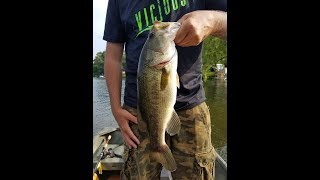 Summertime Tank Largemouth Bass release