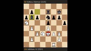 B. Adhiban vs Dietmar Kolbus- Fide Grand Swiss 2023, Round 3