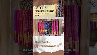 pure patola saree wholesaler of patan #patola #patolasaree #patolasilksarees #patoladupatta