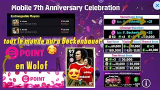 tout le monde aura Beckenbauer😍une nouvelle publication de Konami pour efootball point😱en (Wolof)