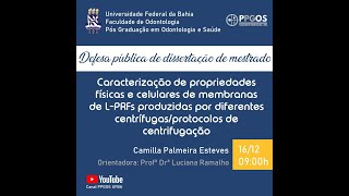 Defesa de Dissertação - Camilla P. Esteves