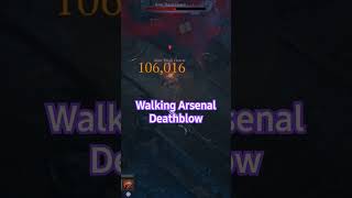 Diablo 4 - Barbarian Walking Arsenal Deathblow skill rotation