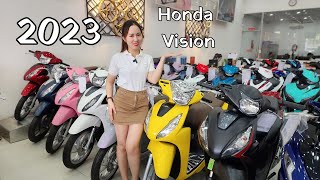 Review HONDA Vision 2023 Các Màu Cực Chất | Giá Xe Sập Sàn