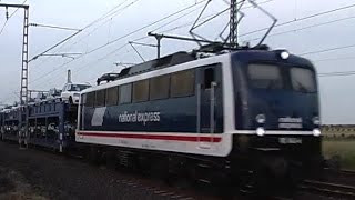 Baureihe 140 "National express" mit Autozug