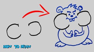 How To Draw : Squirrel painting _ drawing and painting