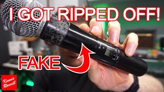 I Bought A FAKE SHURE Wireless Microphone... It's Was NOT Worth It.