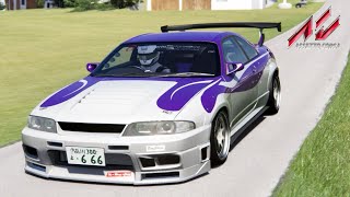 Assetto Corsa - Nissan Skyline GTR R33 S3 Wangan (Test Drive) [HD]