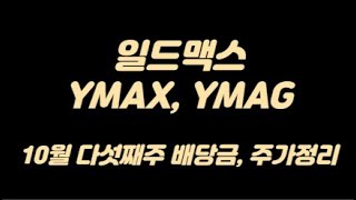 미국주배당ETF 일드맥스 YMAX, YMAG 10월 다섯째주 주가/배당금/배당일 정리