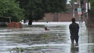 Flood in Varanasi (Ravidas Mandir Road) Seer Govardhanpur