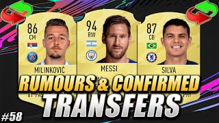 FIFA 21 | CONFIRMED TRANSFERS & RUMOURS #58 | SUMMER 2020 | w/ Messi, Silva & Milinkovic-Savic