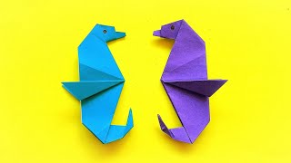 Mudahnya Membuat Origami Kuda Laut | Easy Paper Seahorse