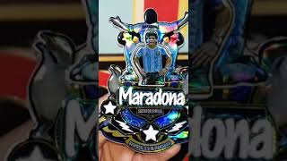 Maradona homenagem em placa de gaiola para trinca