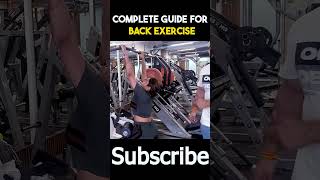 Complete Guild For Back Exercise 🏋️‍♀️💪 #gymmotivation #gym #shorts #gymlover #gymlife #sports