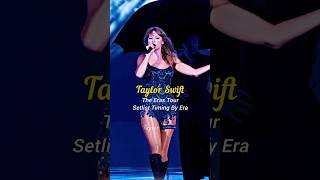 Taylor Swift The Eras Tour Setlist Timing By Era #taylorswift #erastour #musicindustry #shorts