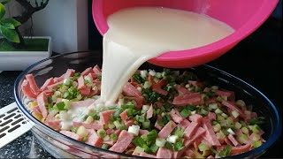 Мы ели и ели ее, всей семьей и Не Могли Оторваться! ПРОСТОЙ, ВКУСНЫЙ УЖИН. САМАЯ ленивая запеканка.