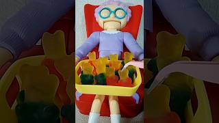 Thief At Granny's House Steals Gummy Bears #shorts #asmr #grannygreedy #trending #fun #funtoys