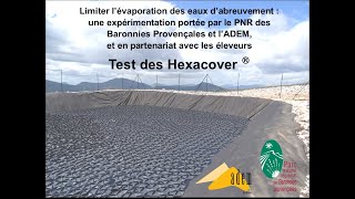 Limiter l’évaporation des eaux d’abreuvement des troupeaux : les Hexacover®