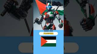 Inilah bendera bendera negara jika jadi robot samurai part5⁉️#shortvideo #shorts