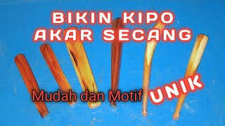 Bikin once kipo akar kayu secang // motif serat unik