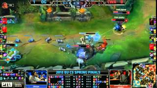 Origen Amazing Gragas VS CWA Kirei Sejuani Game 2 Highlights   2015 EU CS Spring