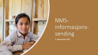 NMS informasjonssending 2.  september 2021