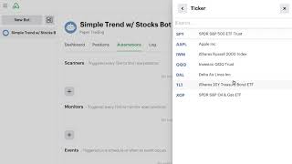 Simple Trend Trading with Stocks Bot