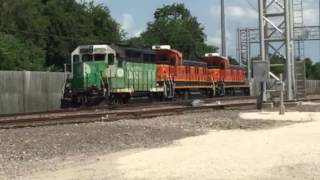 Two 3GS21B's and a GP39-2 white cab at Casey Yard