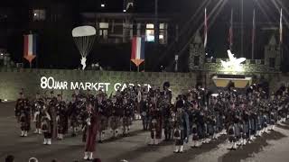 Massed Pipes & Drums Airborne Taptoe Oosterbeek 2024