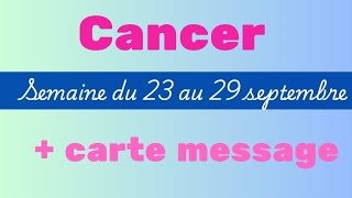 Cancer semaine du 23 au 29 septembre