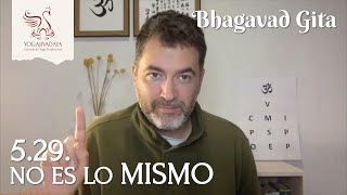 BHAGAVAD GITA 5.29 | No es lo mismo (capítulo 5, verso 29)