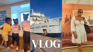 #VLOG | Last vlog using my phone | Logos Hope Ship Family Outing | Dining Out | PEP Winter Haul