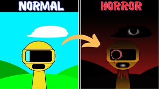 Incredibox Sprunki CUTE version vs HORROR version  #1