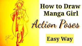 How to Draw Manga girl | Expressive & Dynamic Poses✏️💥