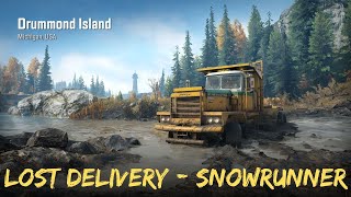 SnowRunner | Lost Delivery | Drummond Island Michigan, USA