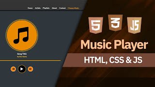 Build a Music Player with HTML, CSS & JavaScript