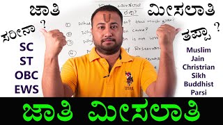 Caste Reservation What & Why | Reality of Caste Reservation | Director Satishkumar In Kannada Videos