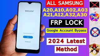 Samsung A02,A20,A12,A03,A10,A50 Frp Bypass Android 12 | After Reset Google Account Bypass 2024 New