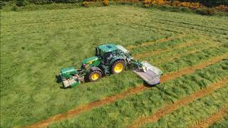 Mowing 2018 | JD 6215R | Drone HD