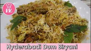 Hyderabadi Chicken Dum Biryani | Rizwana's Kitchen