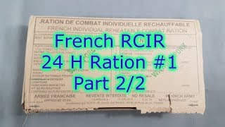 MRE Review: French RCIR 24h Ration Pack Menu 1 (2015) - Part 2/2