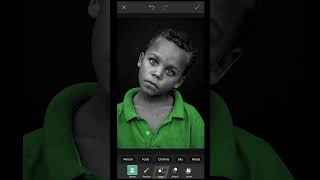 B&W with the Color Portrait Effect - Easy PicsArt Tutorial For Beginners #youtubeshorts