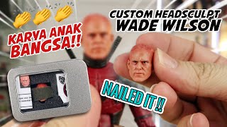 Custom Head Sculpt Wade Wilson for Marvel Legends Deadpool Movie Karya Anak Bangsa | Superrr Cool!!