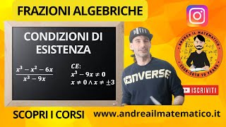 FRAZIONI ALGEBRICHE - CONDIZIONI DI ESISTENZA (2)