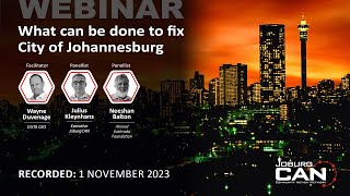 Webinar: What can be done to fix City of Johannesburg