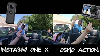 ROAD TRIP with the INSTA360 ONE X vs OSMO ACTION!