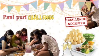 PANIPURI challenge with my friends 🧆👯‍♀️😂 #challenge  #friends #hostellife